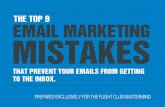 Top 9 Email Marketing Mistakes