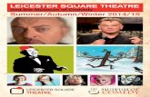 Leicester Square Theatre Brochure: Autumn Winter 2014/15