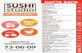 Sushi studio menu