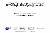 Rally Reykjavik Supplementary Regulations 2014