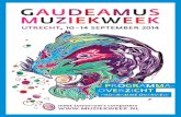 Gaudeamus Muziekweek 2014 Programma-Overzicht / Programma Overview