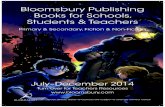 Books For Schools, Students & Teachers July - December 2014