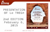 Présentation of Le TREG® 2nd Edition - February 2015