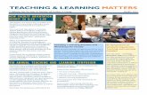 Teaching & Learning Matters Newsletter (August 2014)