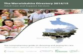 Warwickshire Adult Care and Support Services Directory 2014/15