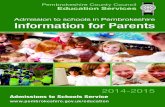 Schools Information for Parents 2014-15