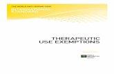 WADA 2012 International Standard for Therapeutic Use Exemption