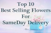 Popular selling flowers for same day delivery