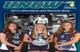 2014 UNCW Volleyball Information and records book