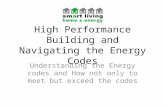 High Performance Building and Navigating the Energy Codes