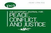 Rapoport Journal for Peace, Conflict and Justice Vol.1