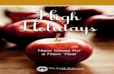 High Holidays: New Ideas for a New Year