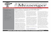 The Rural and Community Health Messenger - Summer 2014