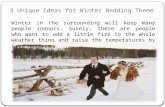 3 unique ideas for winter wedding theme