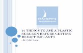 Breast Augmentation Clinic run by Plastic Surgeon Dr. Colin Hong