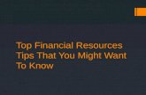 Top Financial Resources Tips That You Might Want To Know