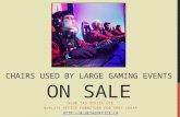 Chairs Used by Large Gaming Events on SALE at Blue Tag Office in Canada