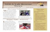 Fall 2014 NOLA Lab Rescue Newsletter