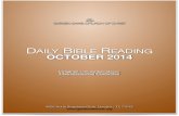 OCTOBER 2014 Daily Bible Reading
