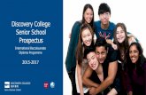 Discovery College Senior School Prospectus 2015-2017
