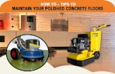 Maintain Polished Concrete Floors – Concrete Solutions