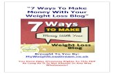 Monetize your weight loss blog