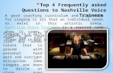 Top 4 frequently asked questions to nashville voice trainers