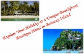 Explore your holiday at a unique beachfront boutique hotel in boracay island