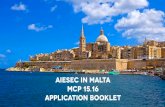 MCP 15.16 Application Booklet AIESEC in Malta