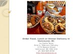 Order food lunch or dinner delivery in vancouver bc