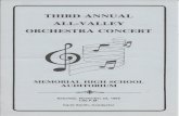 1985 Region XV Orchestra Concert Program