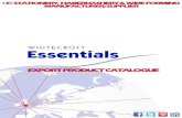 Export product catalogue