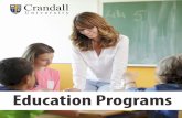 Education Programs at Crandall University