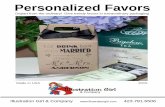 Personalized Wedding Favors 2015