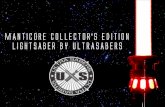Manticore collector’s edition lightsaber by ultra sabers