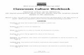 Classroom Culture Workbook