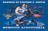 Memphis Basketball Game Notes vs Stephen F. Austin - Dec. 2, 2014
