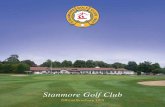 Stanmore Golf Club Official Brochure 2015