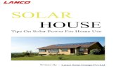 Tips on solar power for home use