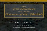 An Introduction To he Science of Ḥadīth — Kitāb Ma'rifat anwā' 'ilm al-ḥadīth
