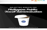 Selected Essays on Philippine Public Fiscal Administration