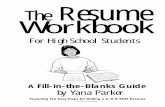 the resume workbook for high school students