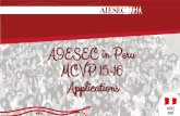 AIESEC Peru MCVP 15-16 Applications