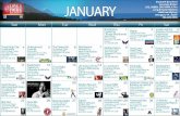 January 2015 calendar of events
