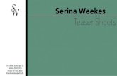 Serina weekes (teaser sheets)