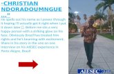 Exchange interview by christian ndoradoumngue