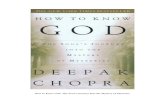 Deepak chopra how to know god