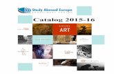 Study Abroad Europe Catalog 2015-16