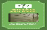 Rethinking Vinyl Siding Why Low Cost Doesn't Always Mean Low Quality
