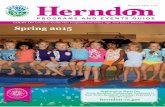 Herndon Program and Events Guide - Spring 2015